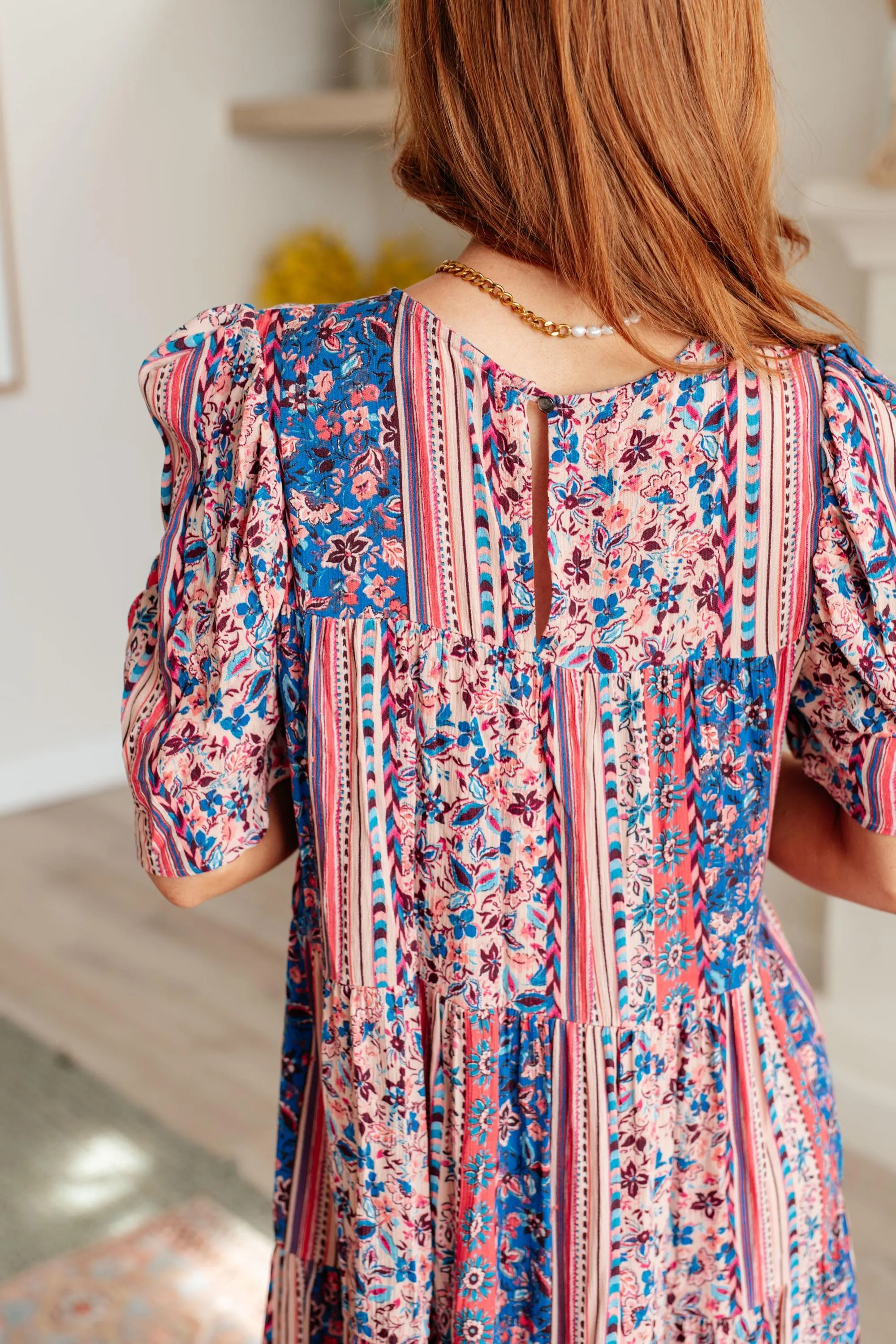 Patchwork Sundress It's a Delicacy Tiered Dress — view 5