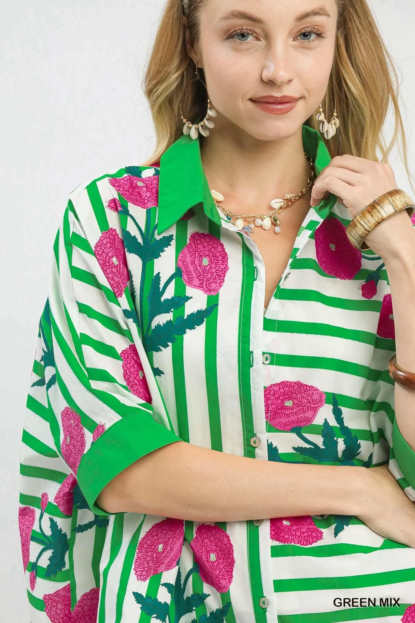 Heaven Sent Floral Layering Cotton Top — view 7