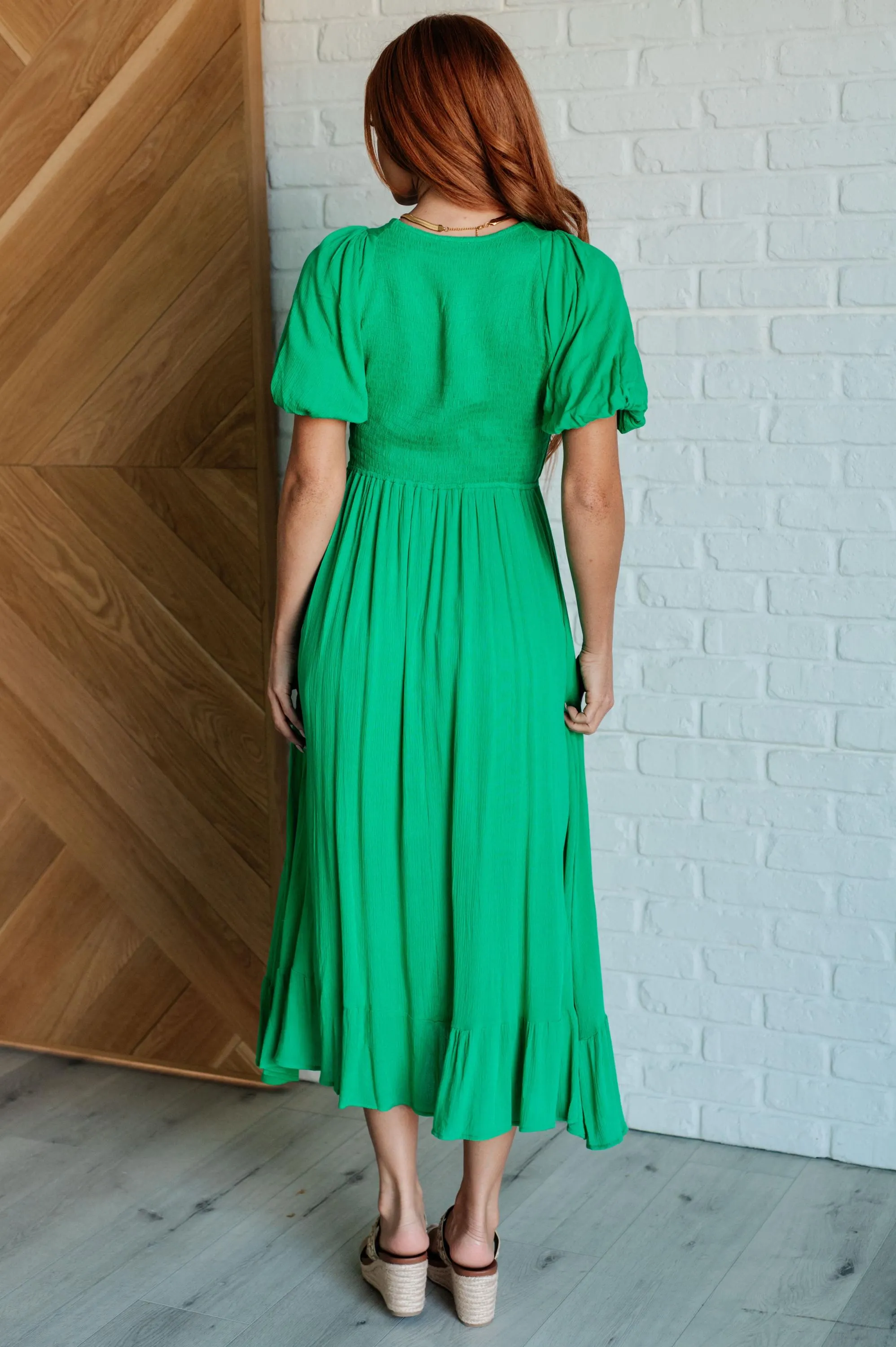 Catch a Cloud and Pin It Down Smocked Bodice Dress — view 6