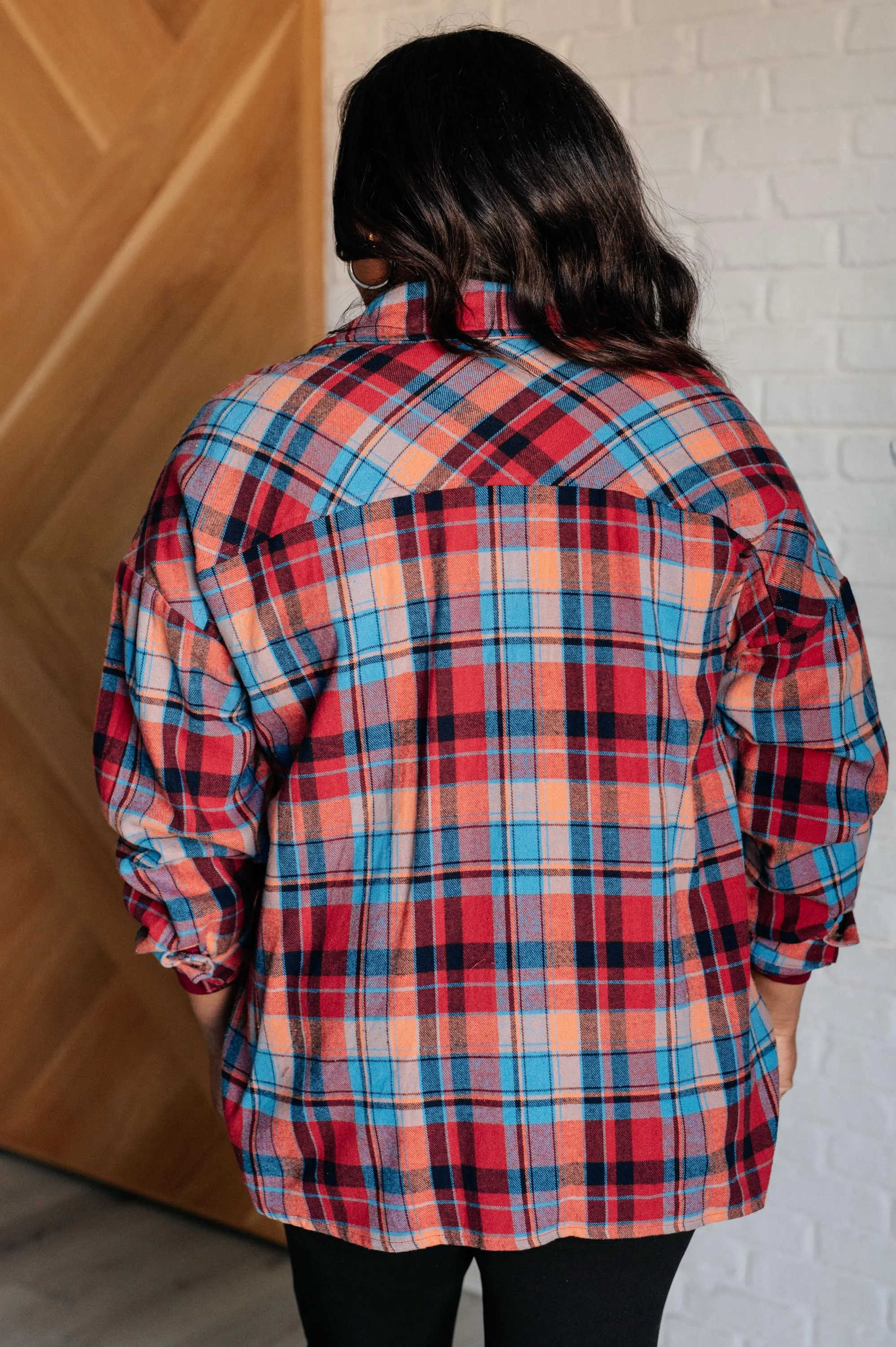 Plaid Jacket Autumn Make It Make Sense Plaid Button up — view 8