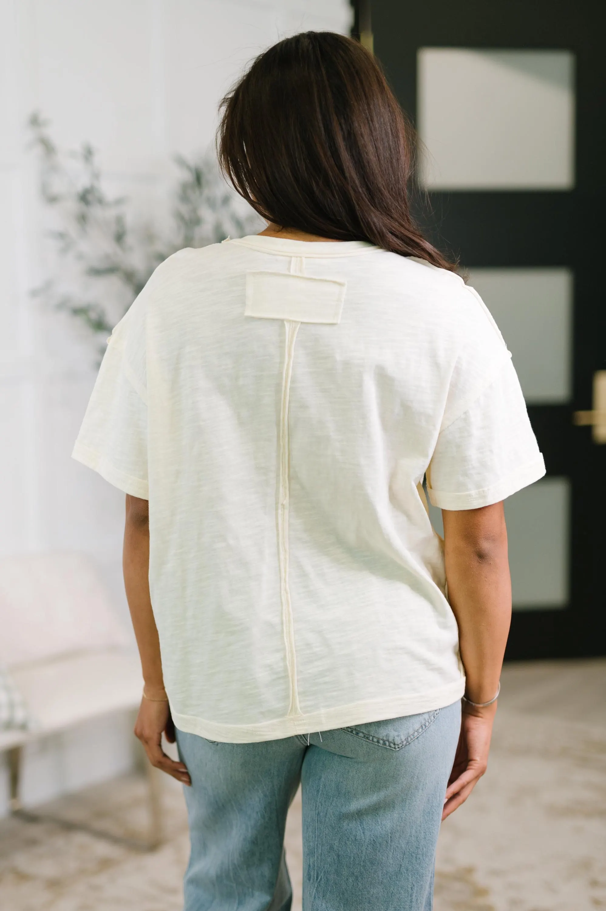 Wildflowers Applique Cotton Top — view 5