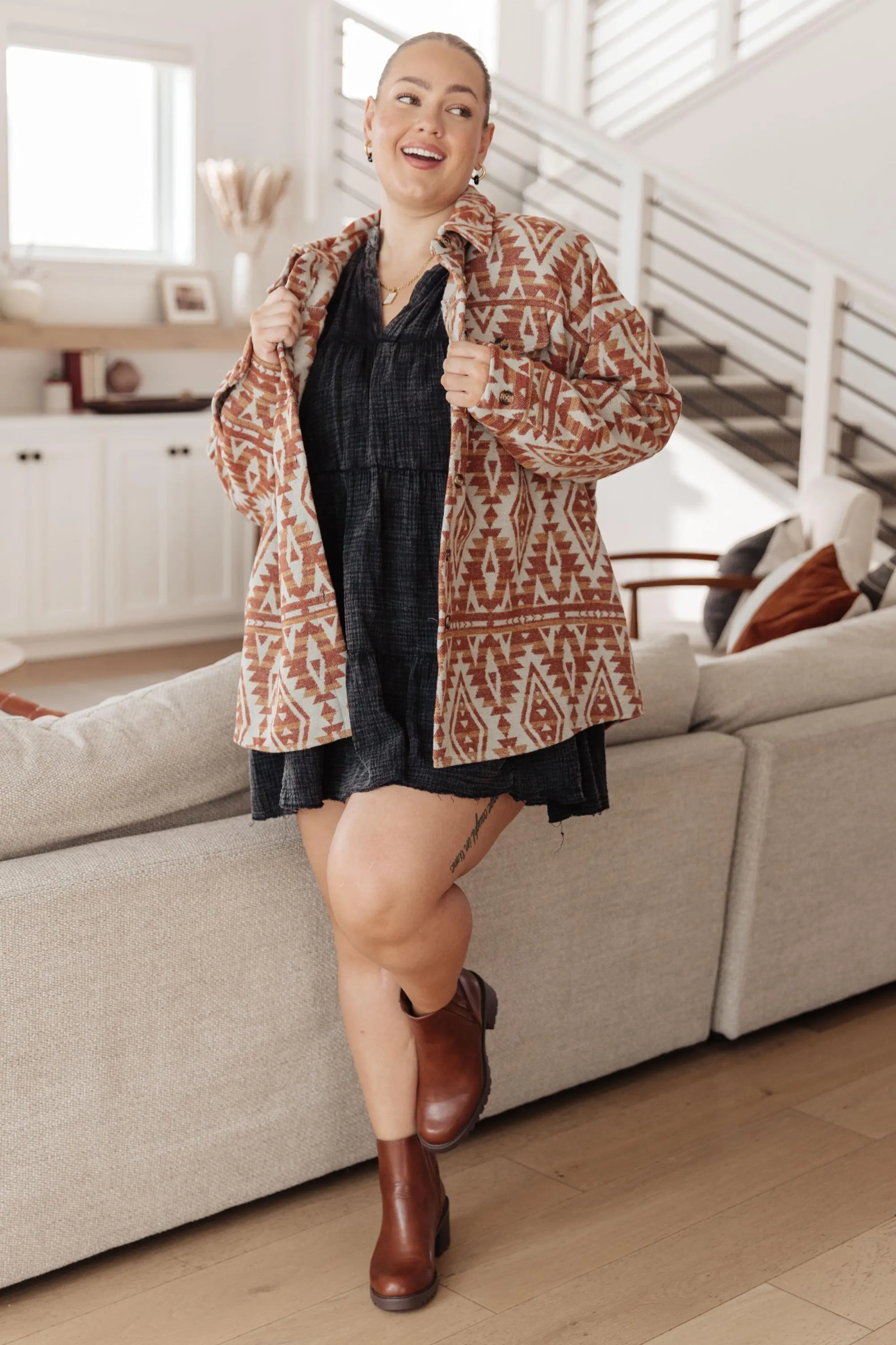 Autumn Darling Mineral Wash Cotton Dress — view 17
